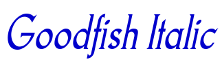Goodfish Italic fuente